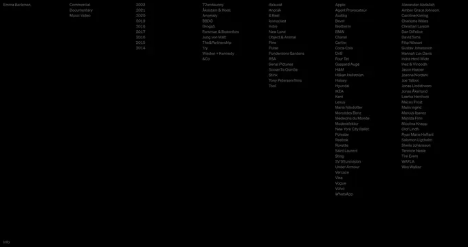 Typography List Layout