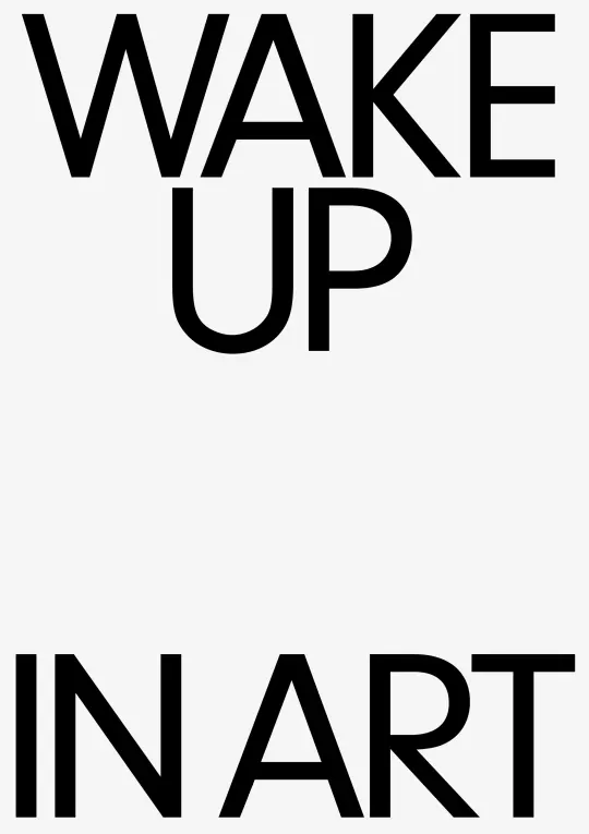 Wake Up In Art Typography
