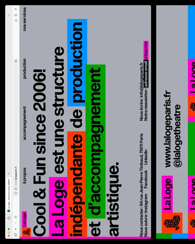 Independent Production Studio Identity, brutalist, neo-brutalist, high-contrast