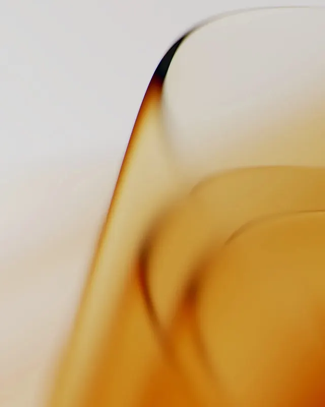 Abstract Amber Fluidity, organic, minimal, warm