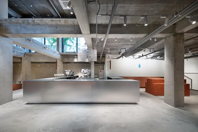 Industrial Loft Office Interior, minimal, light-mode, light