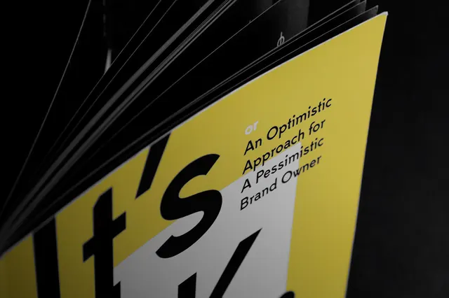 Optimistic Abstract Brand Report, brutalist, maximalist, high-contrast