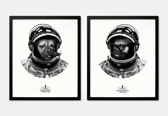 Astronaut Portrait Illustrations, minimal, monochrome, monochrome