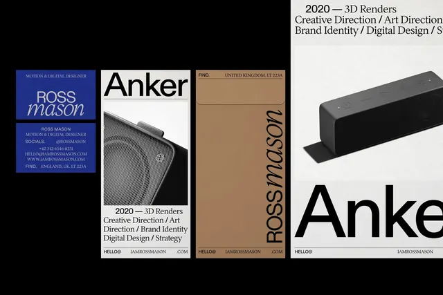 Anker Brand Identity System, minimal, corporate-clean, dark