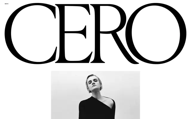 CERO Wordmark and Portrait, minimal, monochrome, monochrome