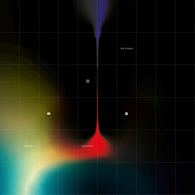 Abstract Gradient Grid Composition, minimal, technical, dark