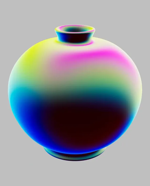 Iridescent Sphere Object