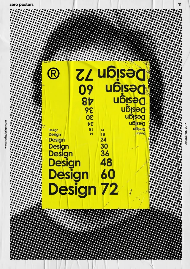 Typography and Grid Study, brutalist, neo-brutalist, high-contrast