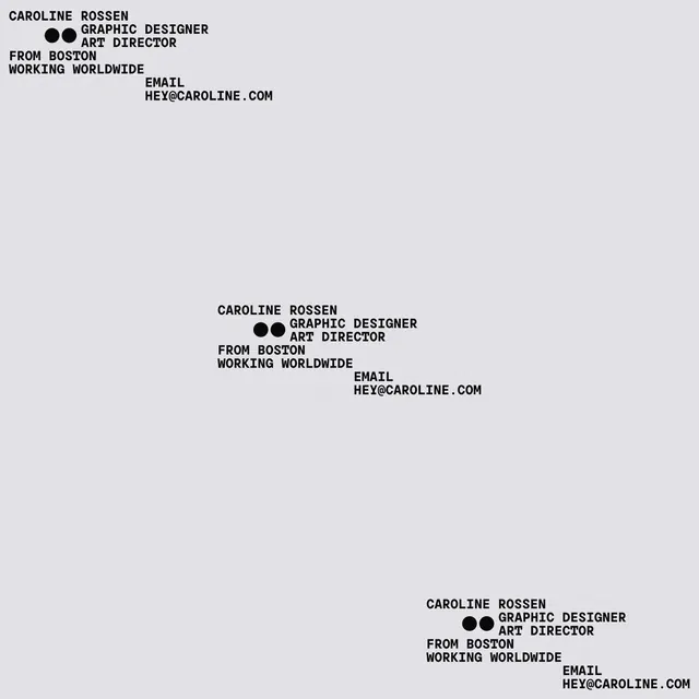 Minimalist Typography Layout