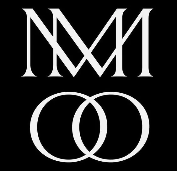 Monogram Identity System, minimal, geometric, monochrome