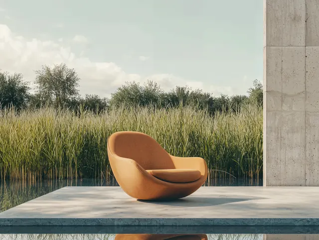 Outdoor Lounge Chair Mockup