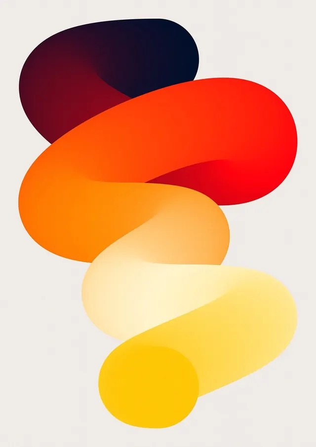 Abstract Fluid Gradient Shapes, gradient-heavy, organic, vibrant
