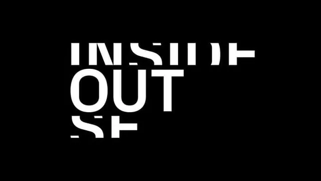 Inside Out Typography Study, brutalist, minimal, high-contrast