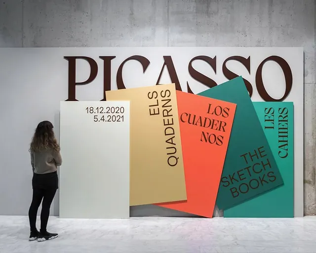 Picasso Exhibition Identity, minimal, swiss, high-contrast