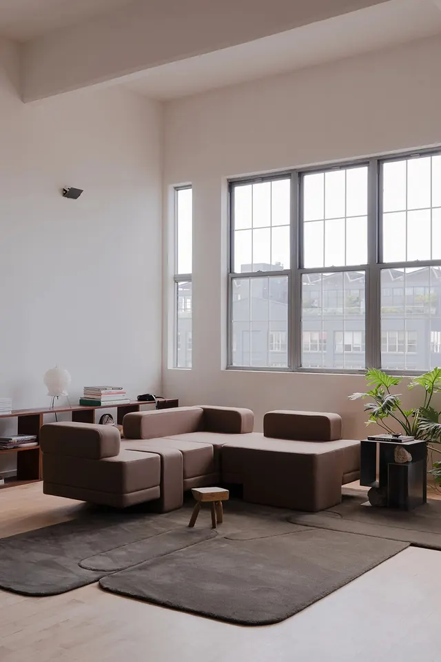 Modern Minimalist Living Room Interior, minimal, light-mode, light
