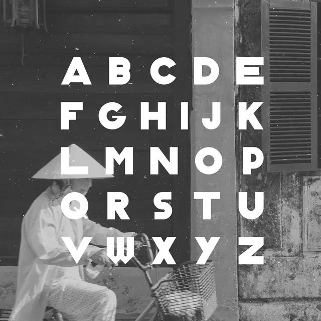 Monochrome Alphabet Type Specimen