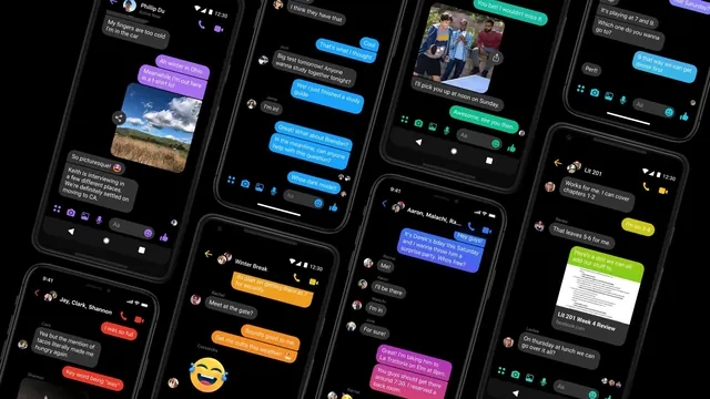 Mobile App UI Showcase, dark-mode, minimal, dark