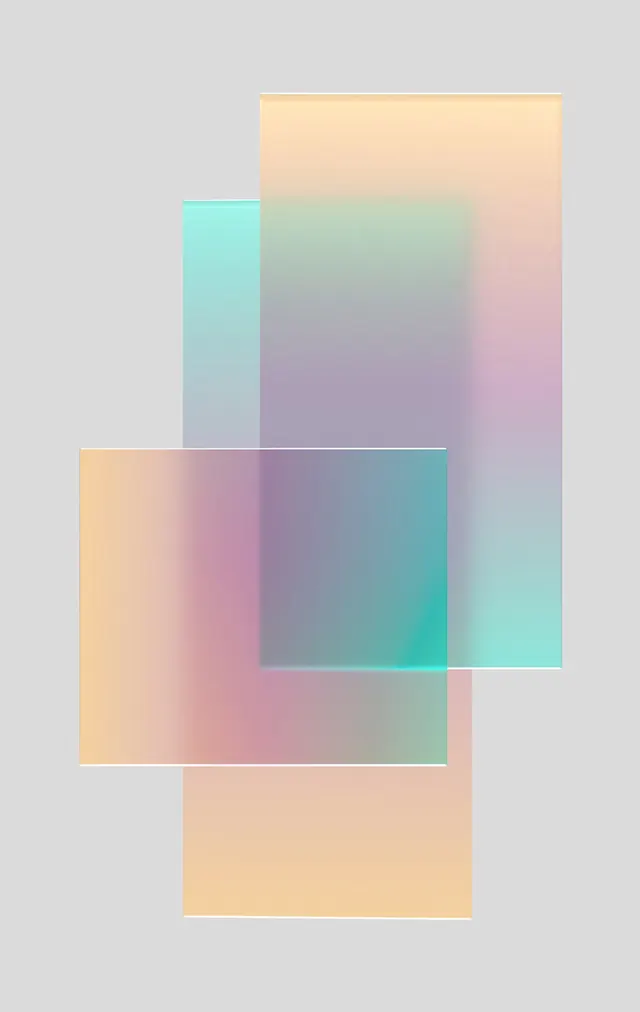 Overlapping Transparent Rectangles, minimal, geometric, muted
