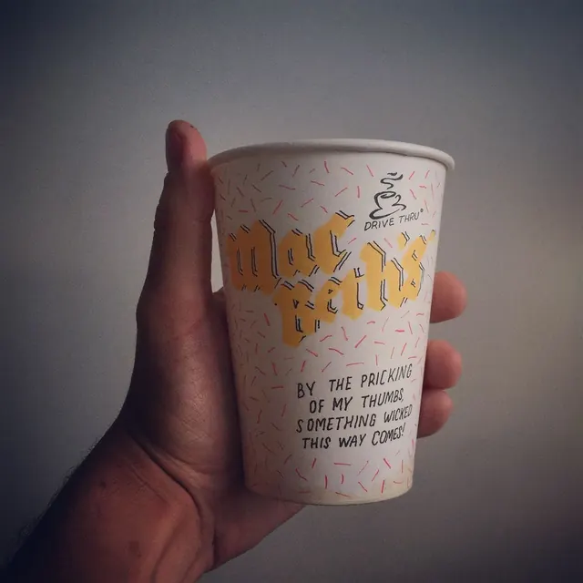 Coffee Cup Branding, retro, organic, warm