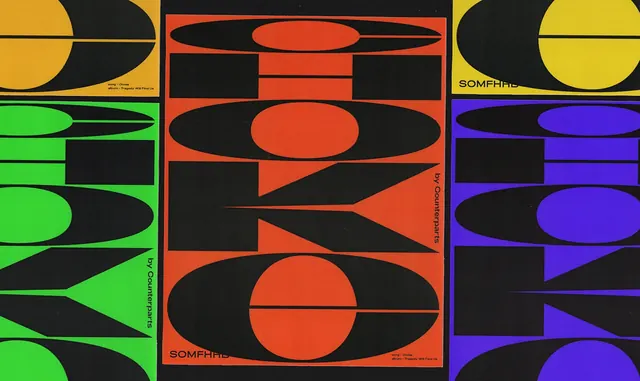 Geometric Abstract Identity System, brutalist, neo-brutalist, high-contrast