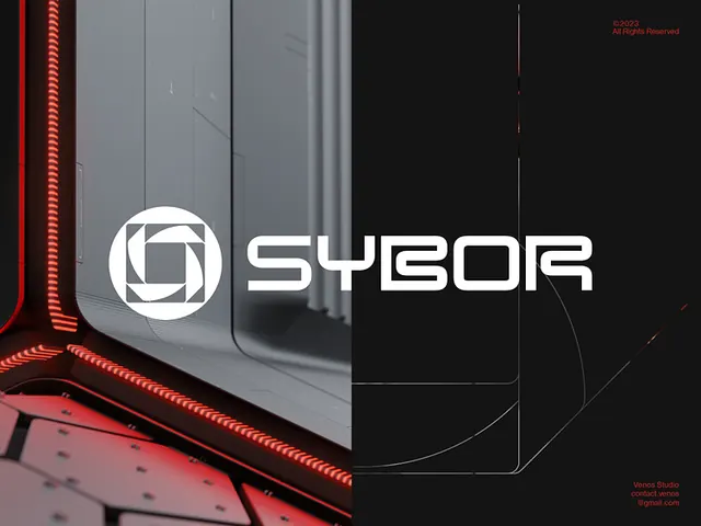 SYBOR Brand Identity, dark-mode, technical, dark