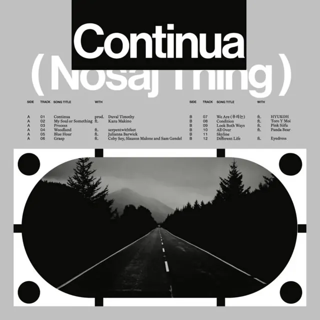 Continua (Nosaj Tung) Identity, brutalist, technical, monochrome