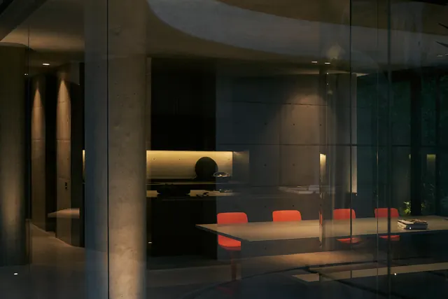 Modern Interior Architectural Space, minimal, luxury, dark