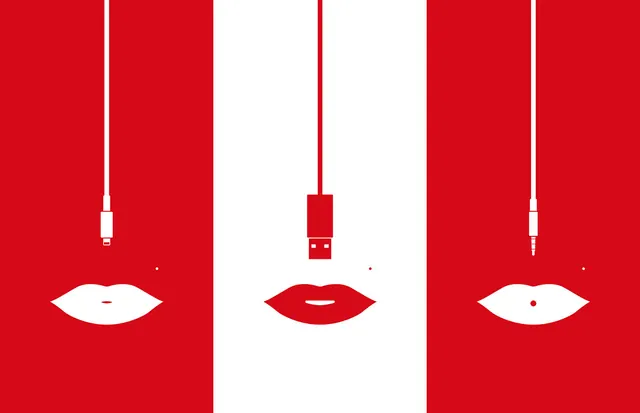 Red and White Minimalist Graphic, minimal, geometric, high-contrast