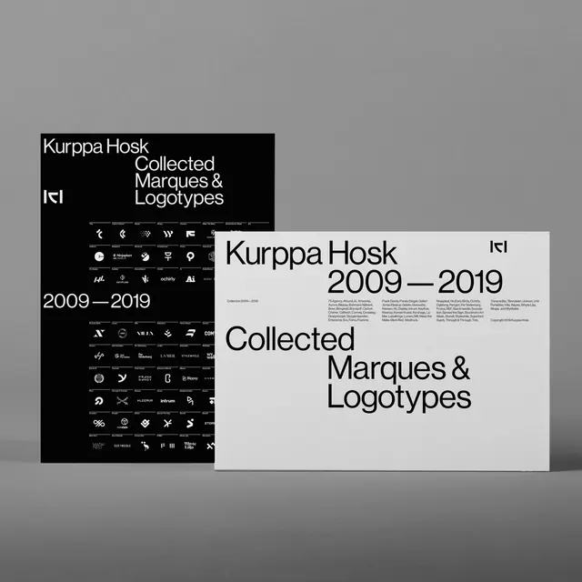 Kurppa Hosk Collected Marques & Logotypes, minimal, swiss, monochrome