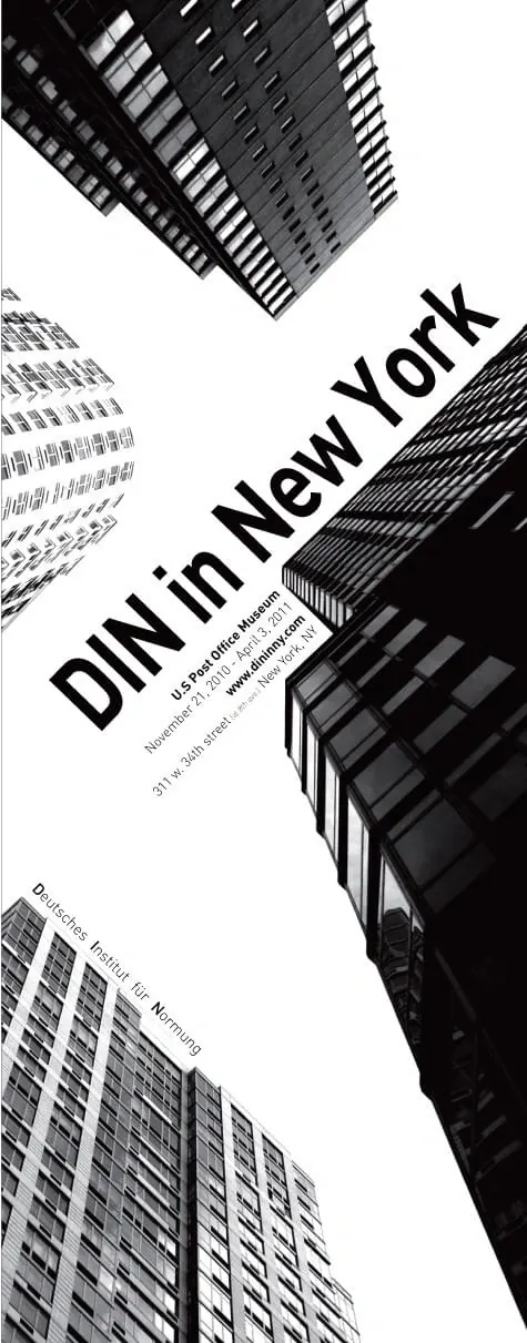 DIN in New York, minimal, swiss, high-contrast