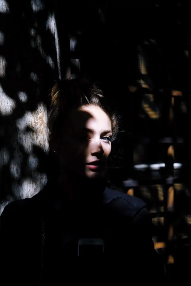 Portrait in Low Light, photographic, dark-mode, dark