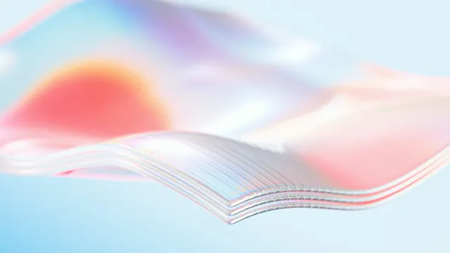 Abstract Fluid Gradient Shape, gradient-heavy, 3d-render, vibrant