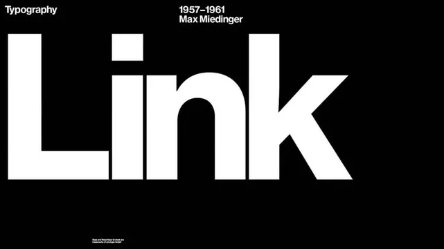 Link Typography Specimen