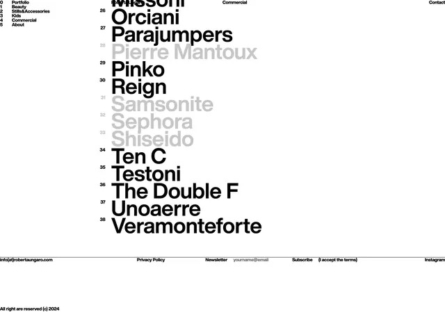 Typography Type Specimen