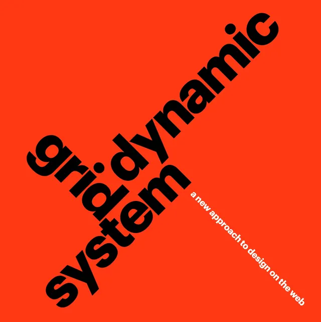 Grid Dynamic System Typography, brutalist, geometric, high-contrast