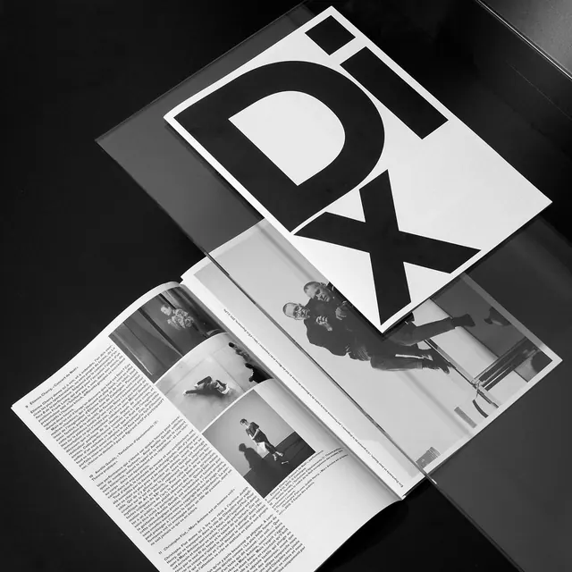 DX Magazine Editorial Layout, minimal, swiss, monochrome