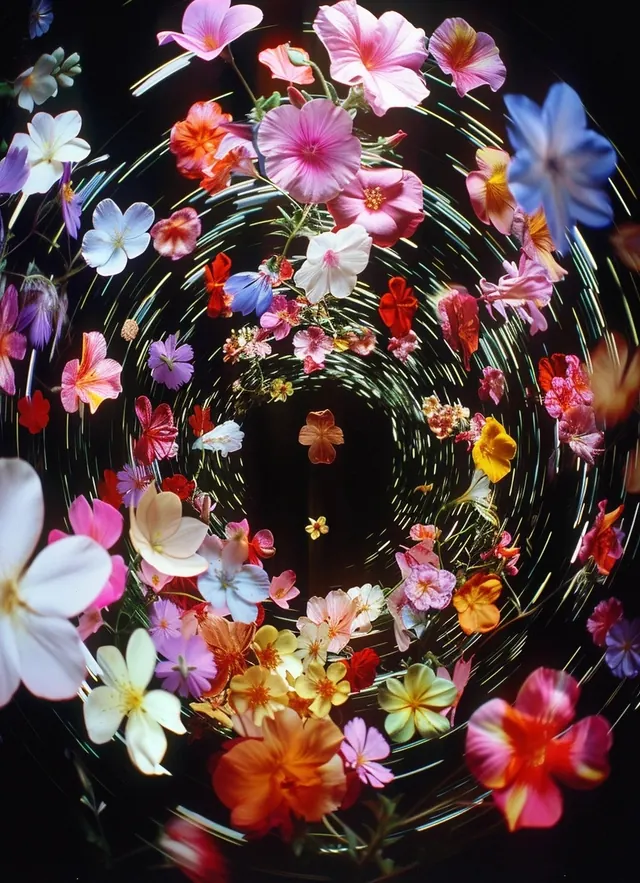 Floral Wreath Composition