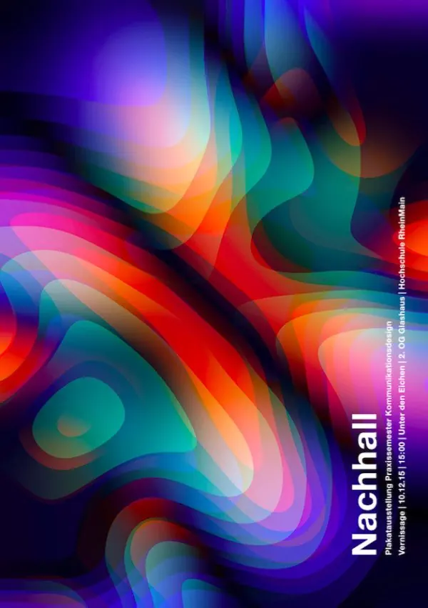 Nebhell Abstract Graphic, gradient-heavy, organic, vibrant