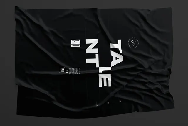 Textile Texture Typography, minimal, brutalist, monochrome