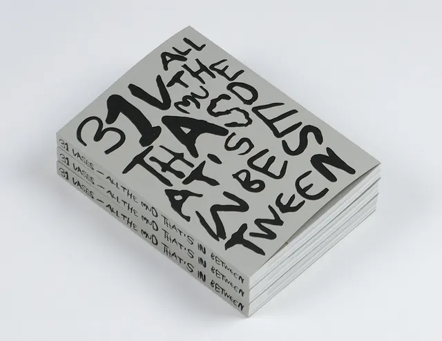 Stacked Typography Identity, brutalist, minimal, monochrome