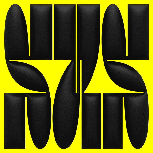 Abstract Typographic Composition, brutalist, neo-brutalist, high-contrast