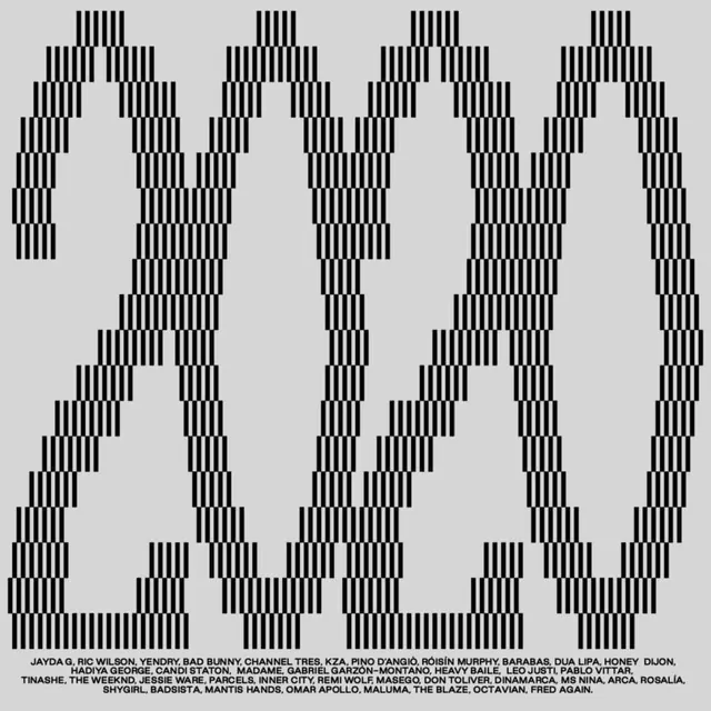 Abstract Geometric Pattern and Typography, brutalist, monochrome, monochrome