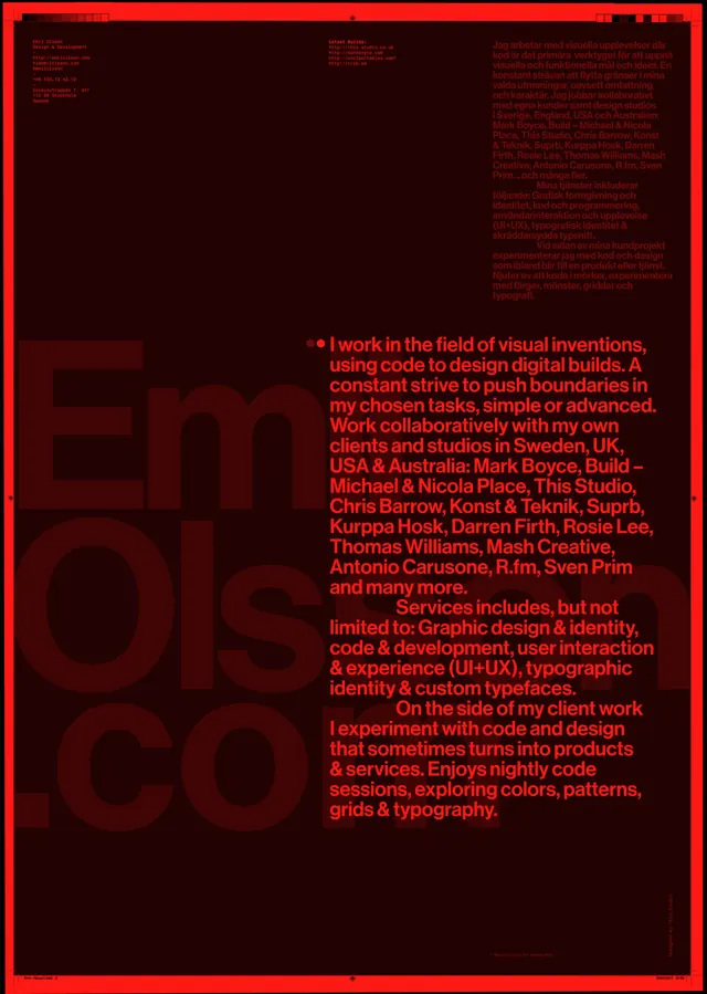 Red and Black Typography Layout, brutalist, neo-brutalist, high-contrast