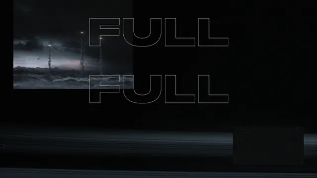 Full Full Typography Mockup, minimal, dark-mode, dark
