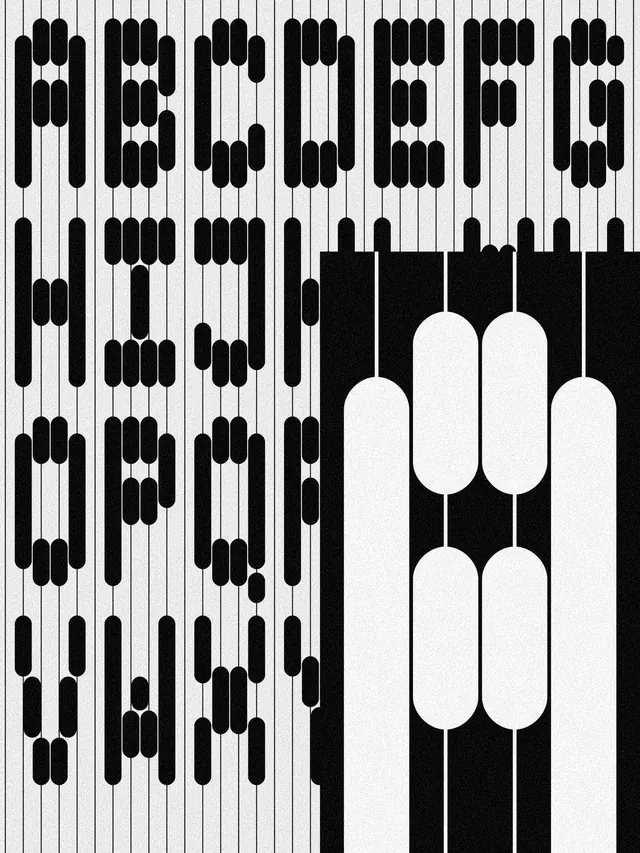 Abstract Geometric Pattern, minimal, geometric, monochrome