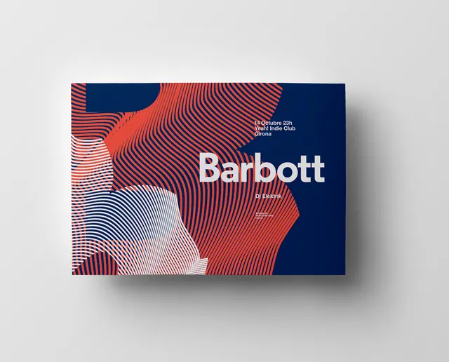 Barbott Brand Identity Mockup, geometric, abstract, high-contrast