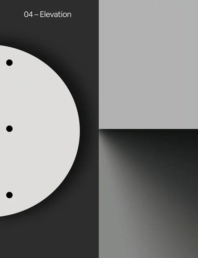 Elevation Graphic Element, minimal, geometric, monochrome