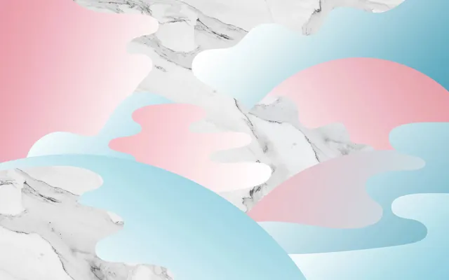 Abstract Marble and Fluid Shapes, organic, minimal, pastel
