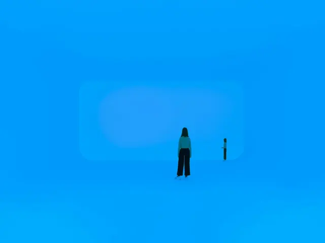 Minimalist Blue Composition, minimal, abstract, vibrant