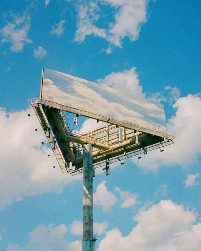 Outdoor Billboard Structure, photographic, high-contrast
